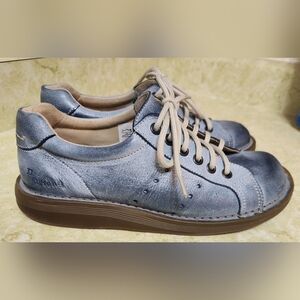 Dr. Martens Denim Blue Leather Boots